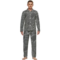 Authentic Aboriginal Art - Farm Lands 4 Men s Long Sleeve Velvet Pocket Pajamas Set by hogartharts