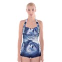 Dolphins Sea Ocean Water Boyleg Halter Swimsuit  View1