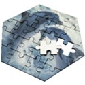 Dolphins Sea Ocean Water Wooden Puzzle Hexagon View2