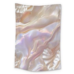 Silk Waves Abstract Large Tapestry by Cemarart