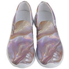 Silk Waves Abstract Men s Lightweight Slip Ons by Cemarart