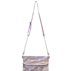 Silk Waves Abstract Mini Crossbody Handbag by Cemarart