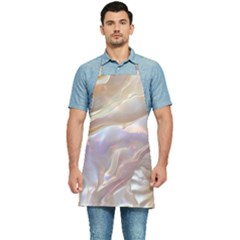 Silk Waves Abstract Kitchen Apron by Cemarart