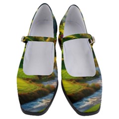 Countryside Landscape Nature Women s Mary Jane Shoes by Cemarart