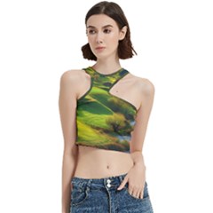 Countryside Landscape Nature Cut Out Top by Cemarart