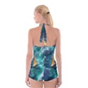 Seascape Boat Sailing Boyleg Halter Swimsuit  View2