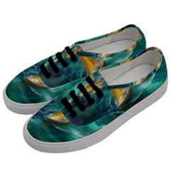 Seascape Boat Sailing Men s Classic Low Top Sneakers by Cemarart