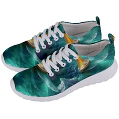 Seascape Boat Sailing Men s Lightweight Sports Shoes by Cemarart