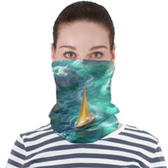 Seascape Boat Sailing Face Seamless Bandana (adult) by Cemarart