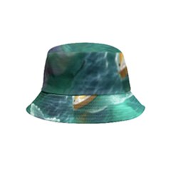 Seascape Boat Sailing Bucket Hat (kids) by Cemarart