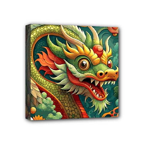 Chinese New Year – Year Of The Dragon Mini Canvas 4  X 4  (stretched) by Valentinaart