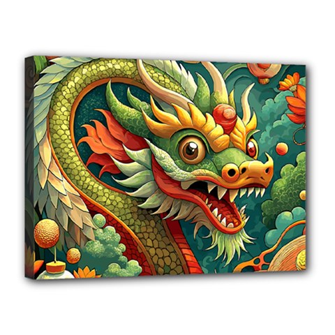 Chinese New Year – Year Of The Dragon Canvas 16  X 12  (stretched) by Valentinaart