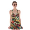 Chinese New Year – Year of the Dragon Halter Dress Swimsuit  View1