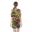 Chinese New Year – Year of the Dragon Shoulder Cutout One Piece Dress View2