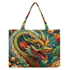 Chinese New Year – Year Of The Dragon Zipper Medium Tote Bag by Valentinaart