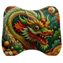 Chinese New Year – Year Of The Dragon Velour Head Support Cushion by Valentinaart