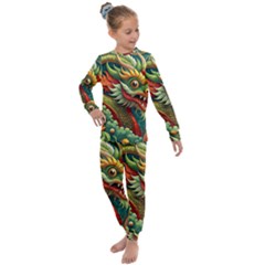 Chinese New Year – Year Of The Dragon Kids  Long Sleeve Set 