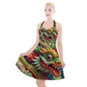 Chinese New Year – Year of the Dragon Halter Party Swing Dress  View1