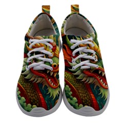 Chinese New Year – Year Of The Dragon Women Athletic Shoes by Valentinaart