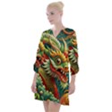 Chinese New Year – Year of the Dragon Open Neck Shift Dress View1