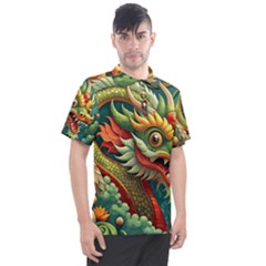 Chinese New Year – Year Of The Dragon Men s Polo T-shirt by Valentinaart