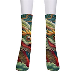 Chinese New Year – Year Of The Dragon Crew Socks by Valentinaart