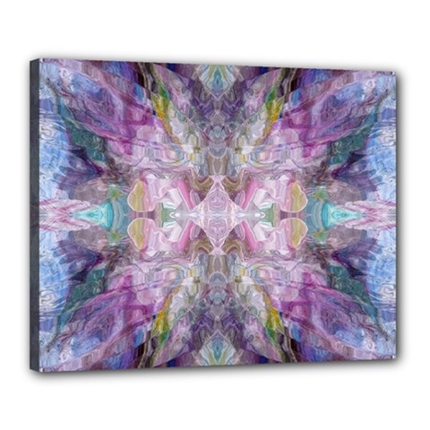 Blended Butterfly Canvas 20  X 16  (stretched) by kaleidomarblingart