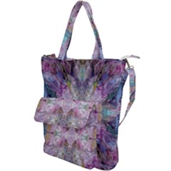 Blended Butterfly Shoulder Tote Bag by kaleidomarblingart