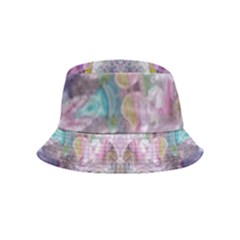 Blended Butterfly Inside Out Bucket Hat (kids) by kaleidomarblingart