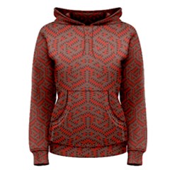 Hexagon Motif Geometric Tribal Style Pattern Women s Pullover Hoodie by dflcprintsclothing