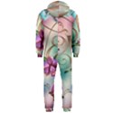 Love Amour Butterfly Colors Flowers Text Hooded Jumpsuit (Men) View2