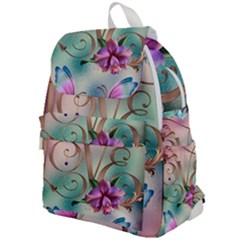 Love Amour Butterfly Colors Flowers Text Top Flap Backpack by Grandong