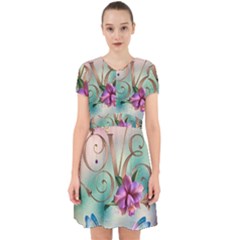 Love Amour Butterfly Colors Flowers Text Adorable In Chiffon Dress by Grandong