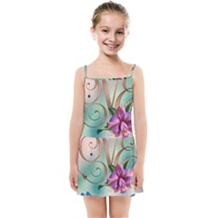 Love Amour Butterfly Colors Flowers Text Kids  Summer Sun Dress by Grandong