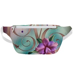 Love Amour Butterfly Colors Flowers Text Waist Bag  by Grandong