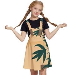 Arch Stairs Sun Branches Leaves Boho Bohemian Botanical Minimalist Nature Kids  Apron Dress by Grandong