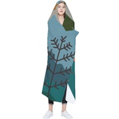 Roe Deer Animal Boho Bohemian Nature Wearable Blanket by Grandong