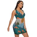 Roe Deer Animal Boho Bohemian Nature Draped Bodycon Dress View3