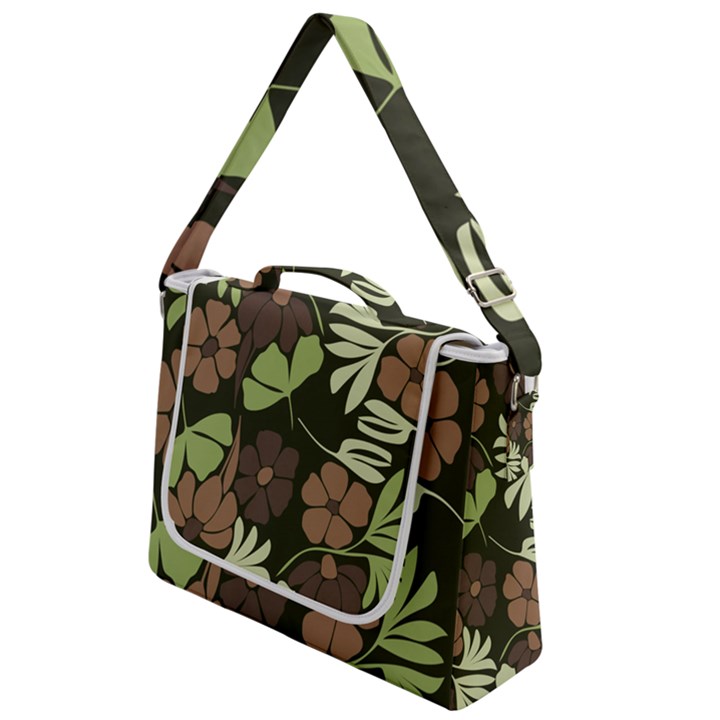 Flowers Leaves Plant Botanical Boho Bohemian Minimalist Nature Box Up Messenger Bag