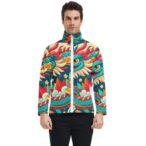 Chinese New Year – Year Of The Dragon Men s Bomber Jacket by Valentinaart