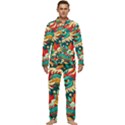 Chinese New Year – Year of the Dragon Men s Long Sleeve Velvet Pocket Pajamas Set View1