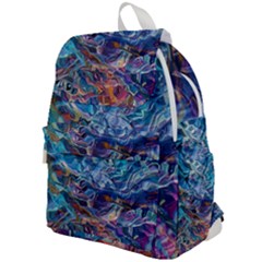 Kaleidoscopic Currents Top Flap Backpack by kaleidomarblingart