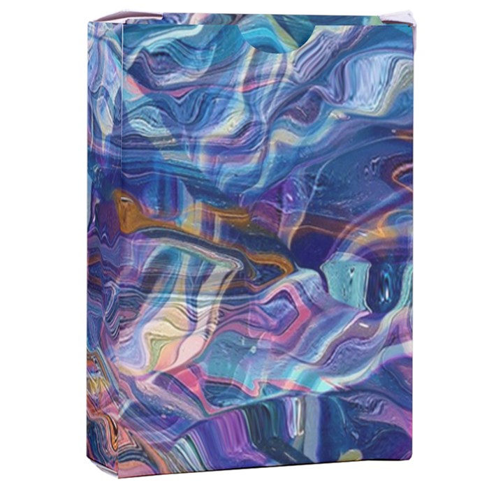 Kaleidoscopic currents Playing Cards Single Design (Rectangle) with Custom Box