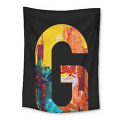 Abstract, Dark Background, Black, Typography,g Medium Tapestry by nateshop