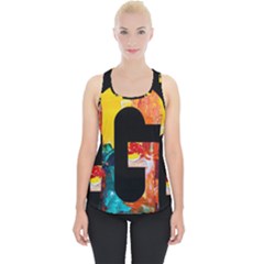 Abstract, Dark Background, Black, Typography,g Piece Up Tank Top by nateshop