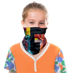 Abstract, Dark Background, Black, Typography,g Face Covering Bandana (kids) by nateshop