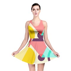 Bicycle, Geometric Figures, Art, Reversible Skater Dress by nateshop