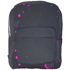 Butterflies, Abstract Design, Pink Black Full Print Backpack by nateshop