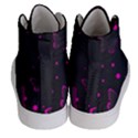 Butterflies, Abstract Design, Pink Black Women s Hi-Top Skate Sneakers View4