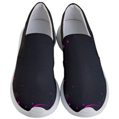 Butterflies, Abstract Design, Pink Black Women s Lightweight Slip Ons by nateshop